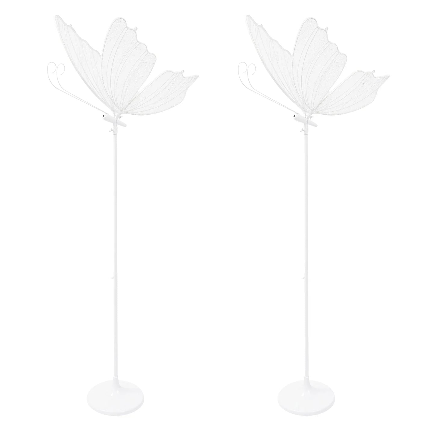 2-Pack Butterfly Wedding Aisle Lights Romantic Butterfly Decoration Lights, Adjustable Height,Dual Mounting for Indoor Weddings